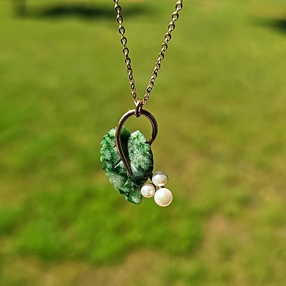 VINTAGE Krementz Necklace and Screw Back Earrings - Picture 12 of 15